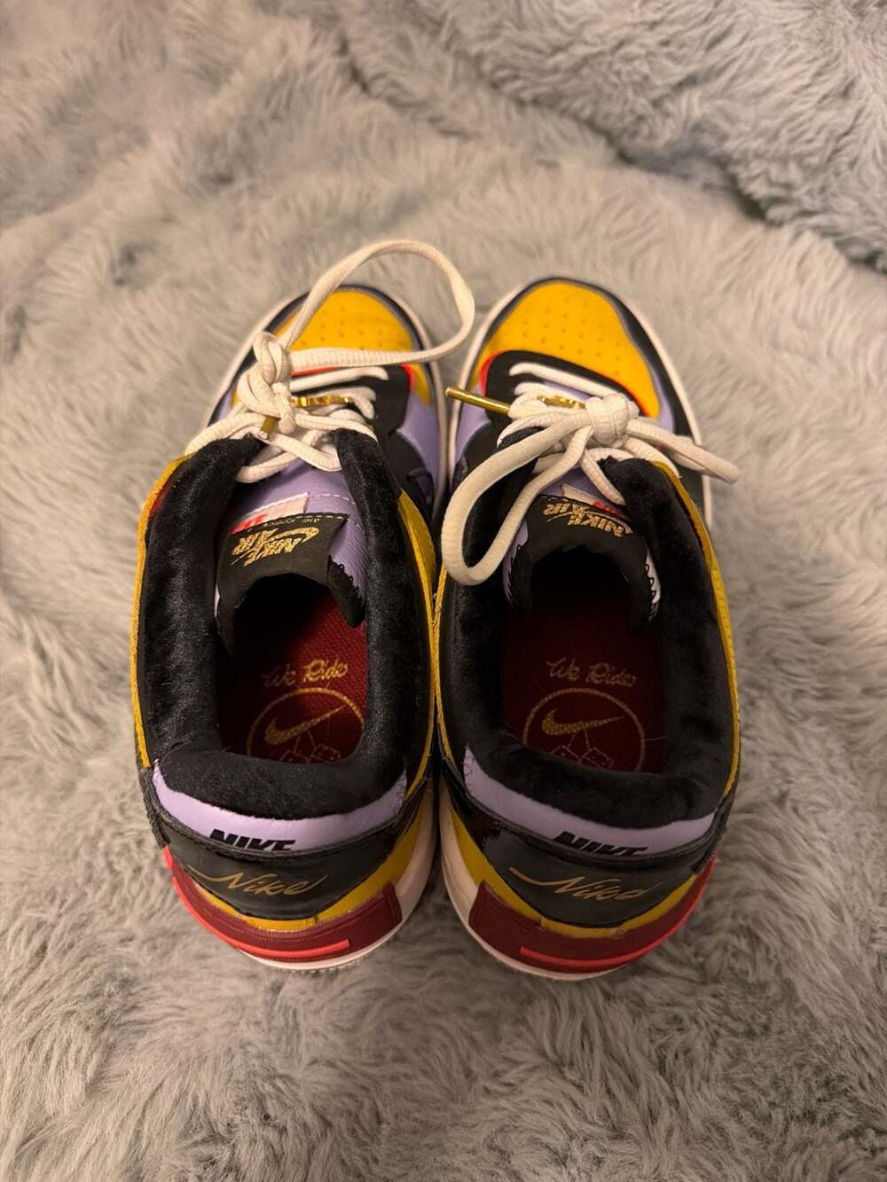 Nike Air Force 1 Shadow Sisterhood Team Red Orange Women's Size 8.5 - Picture 6 of 11